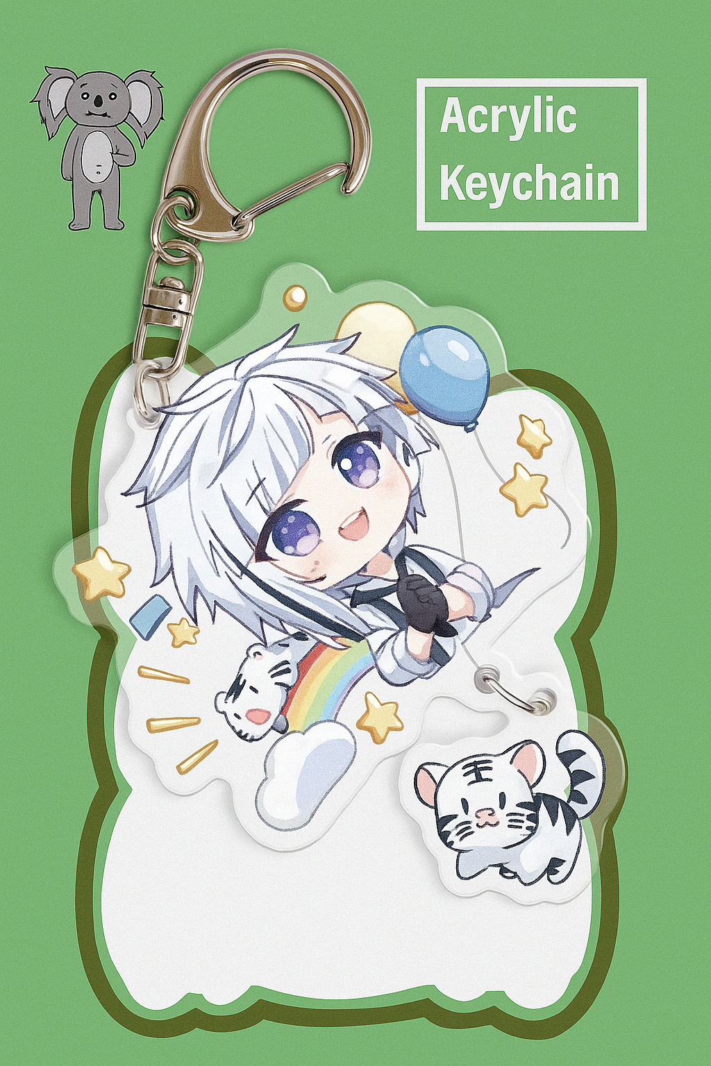 Atsushi Nakajimam Bungo Stray Dogs acrylic keychain