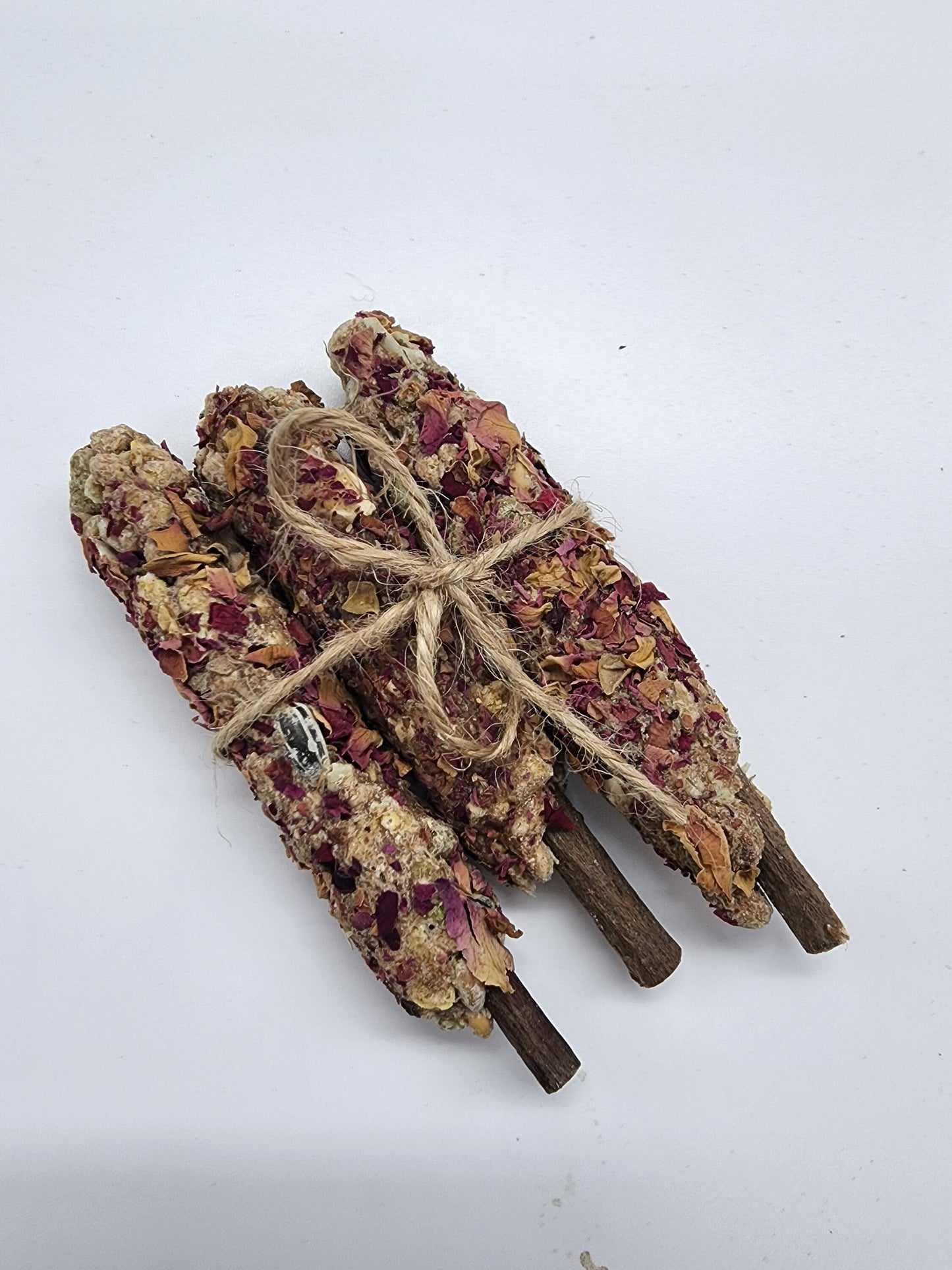 SMALL Organic seed and flower hamster/small rodent treat sticks