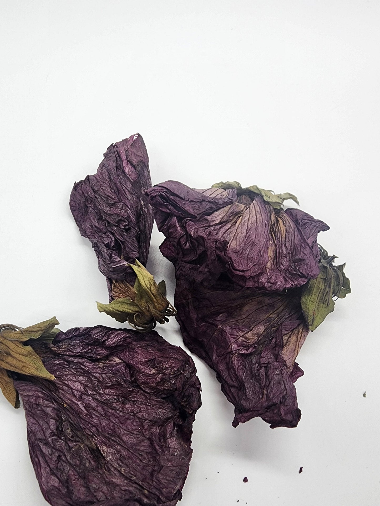 Large dried dark red organic hibiscus flowers