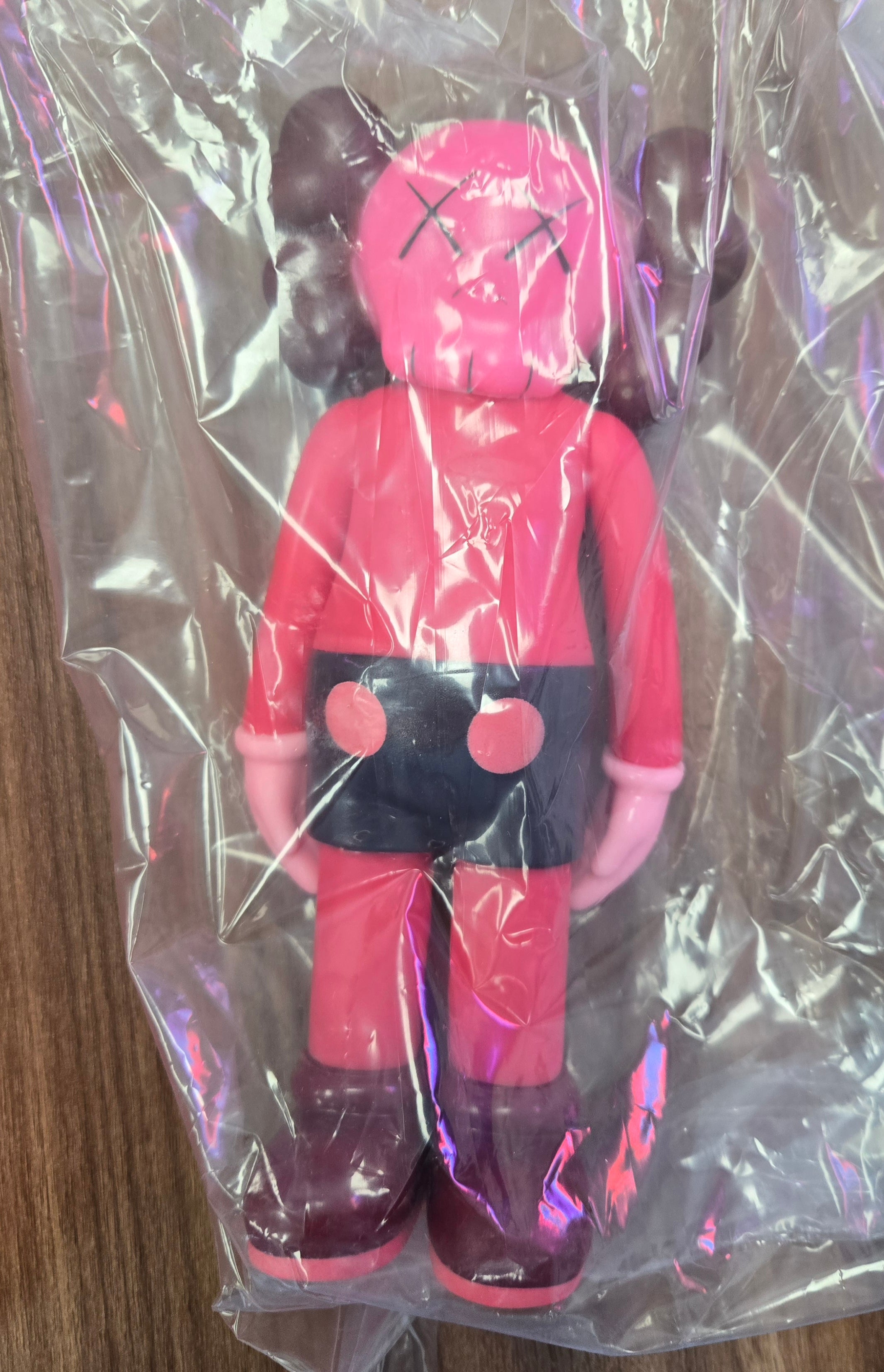 KAWS Five Years Later Companion Figure – Pink & Black Vinyl Collectible with Box