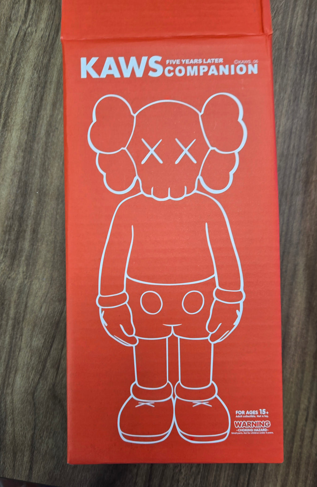 KAWS Five Years Later Companion Figure – Pink & Black Vinyl Collectible with Box