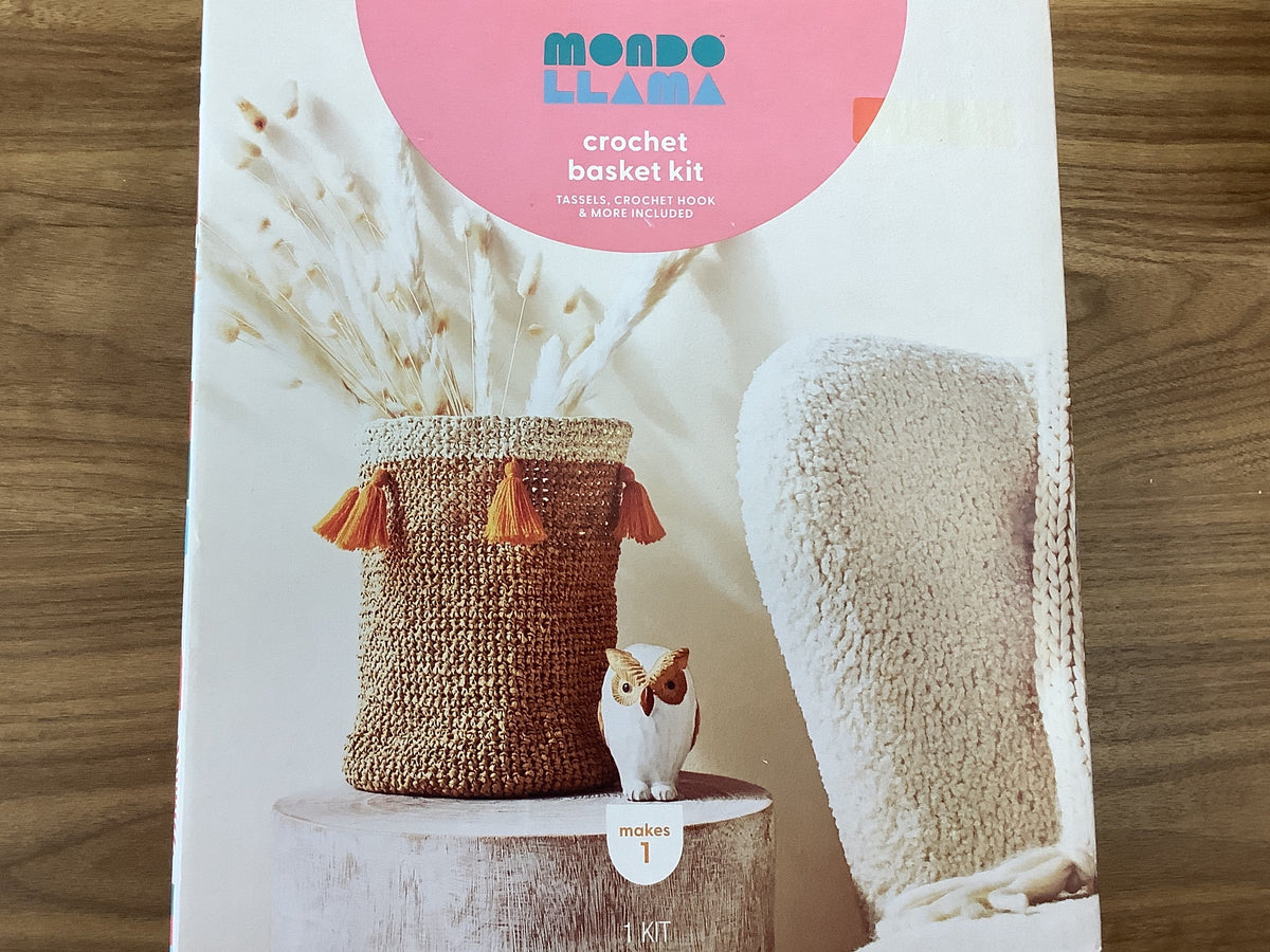 DIY crochet basket kit ￼