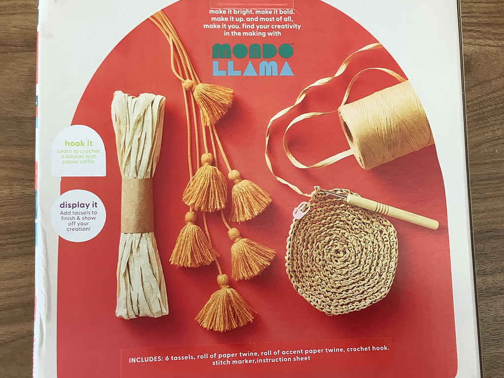 DIY crochet basket kit ￼