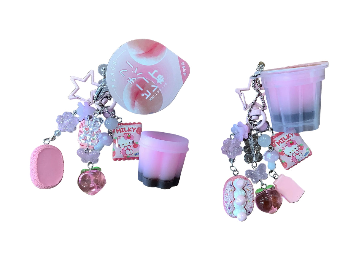 Hello Kitty keychain with squishy ￼