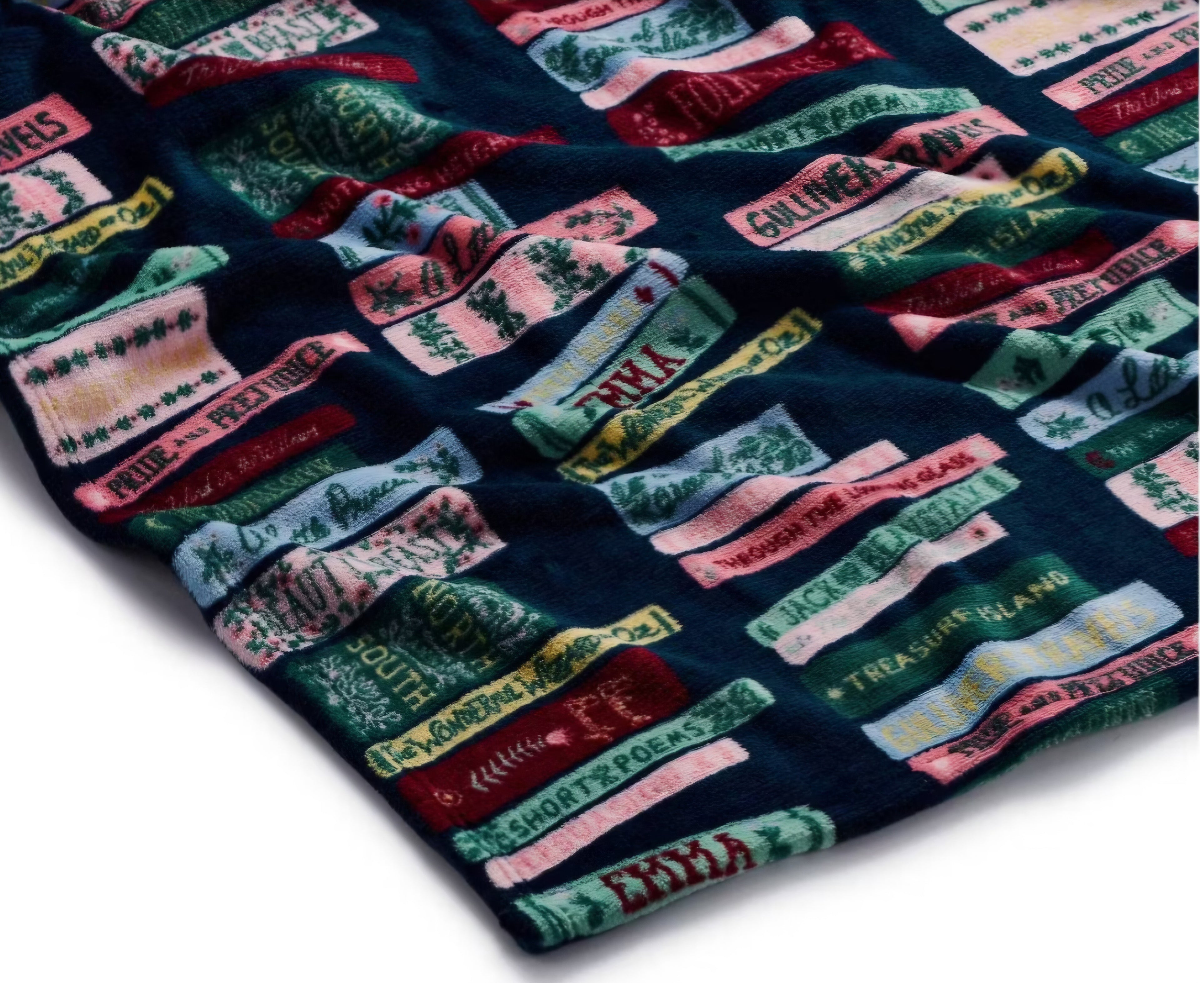 Book Lover Throw Blanket – Literary Classics Design