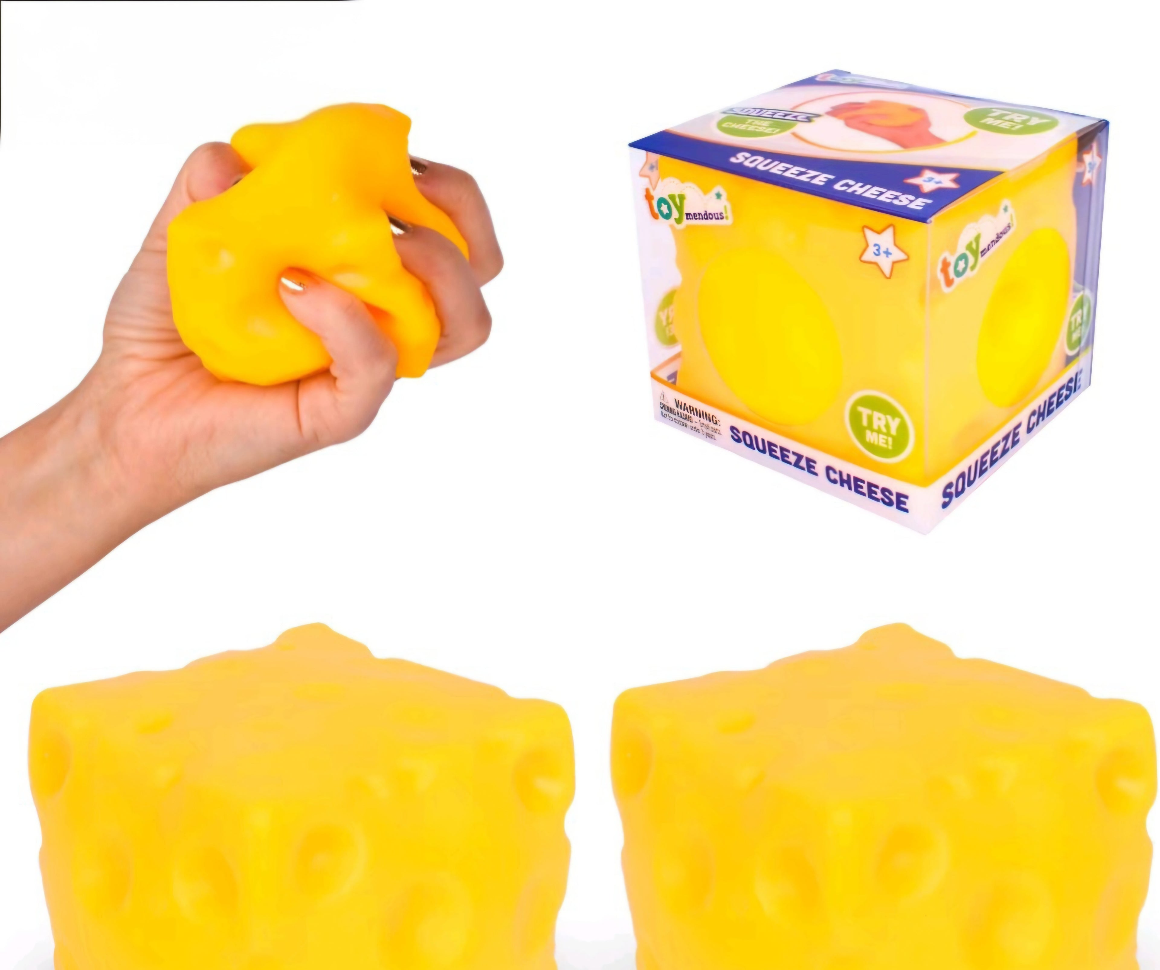 Cheese Squishy Stress Ball | Slow Rise Sensory Fidget Toy (1 Piece)