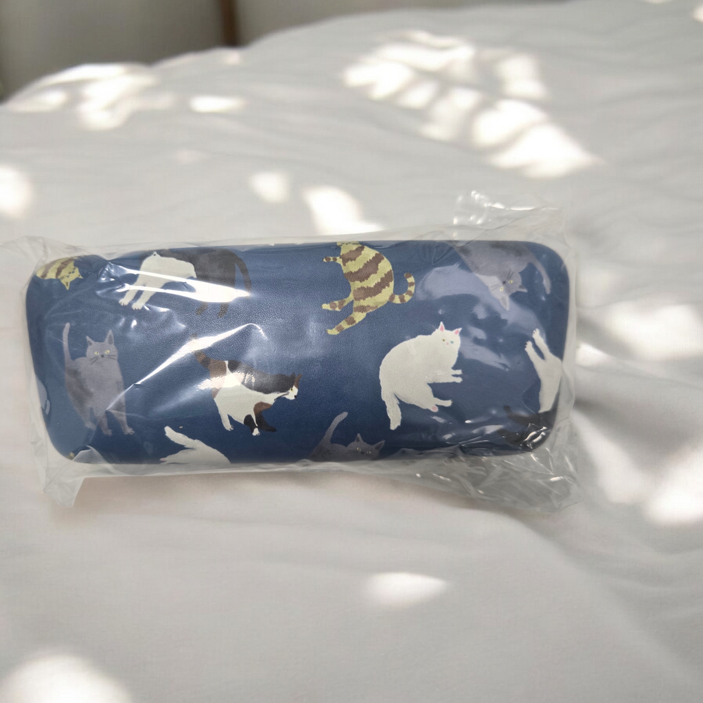 Cat Print Eyeglass Case | Cute Cat Glasses Case | Kawaii Hard Glasses Case | Cat Lover Gift