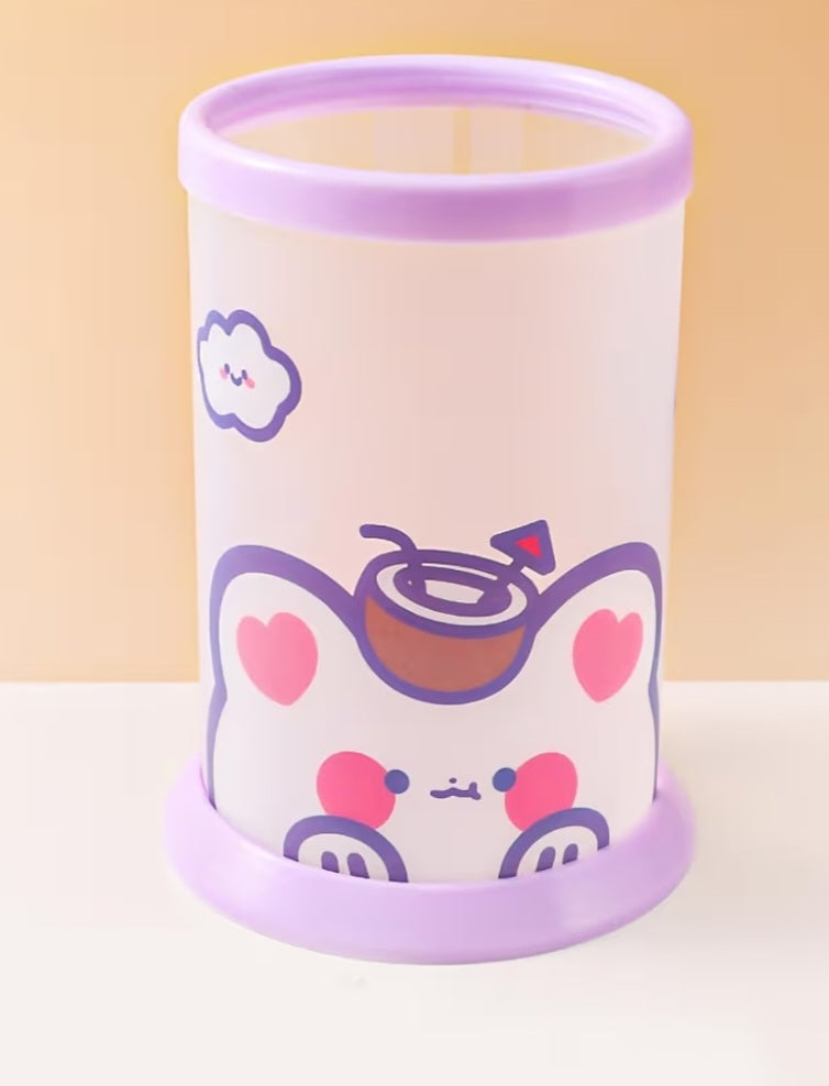 Cute Cartoon Folding Pen Holder