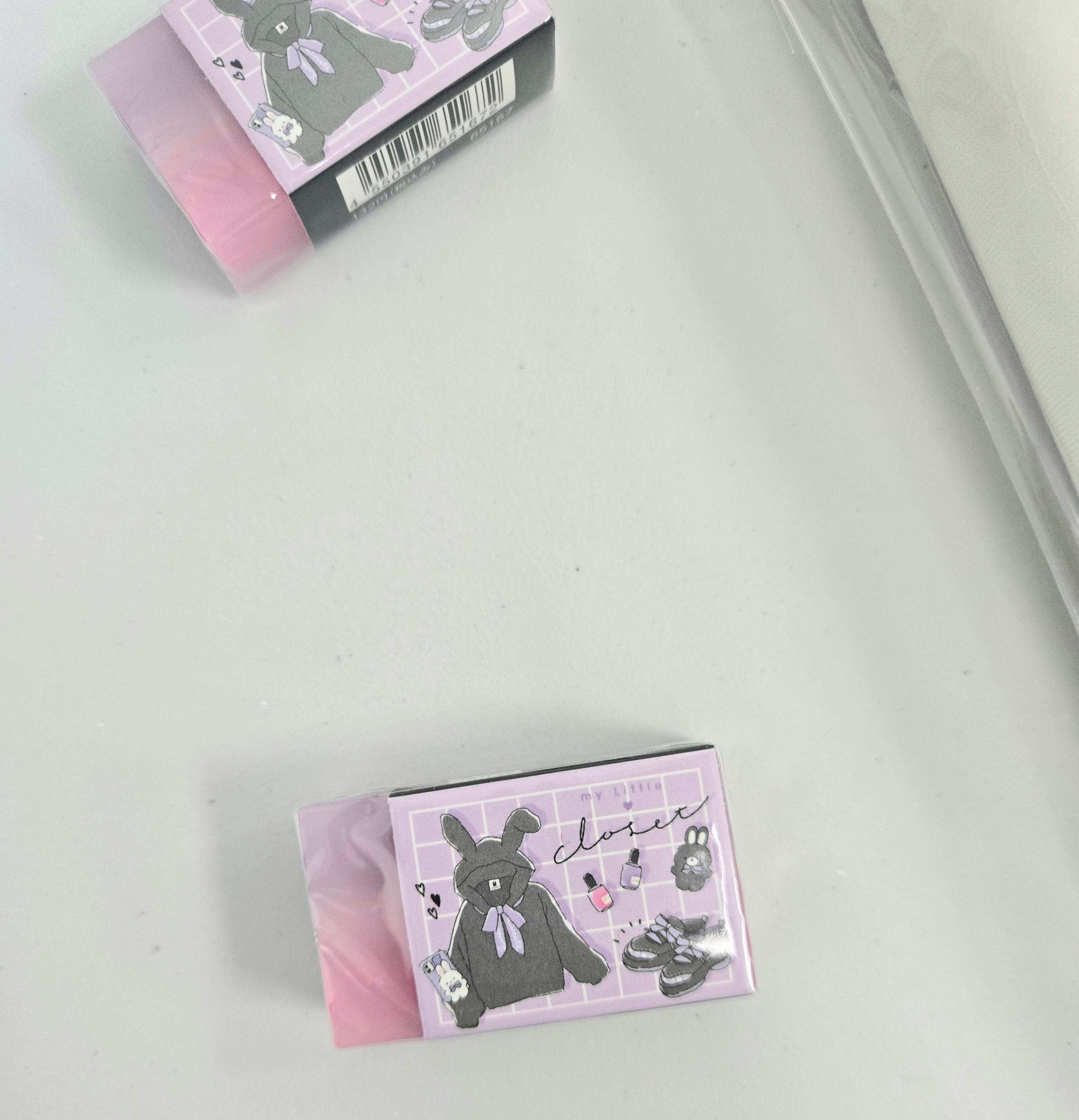 Kawaii Bunny Eraser | Japanese Cute Stationery | Aesthetic Desk Supply | Planner & School Eraser