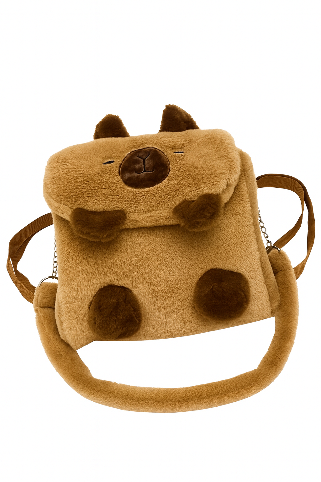 Capybara Plush Backpack – Soft, Cozy, and Totally Adorable!