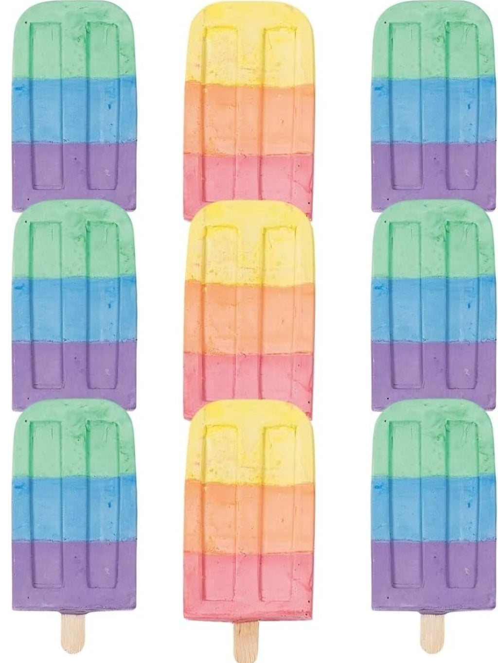 Pastel Popsicle Sidewalk Chalk | Jumbo Outdoor Chalk (1 Piece)