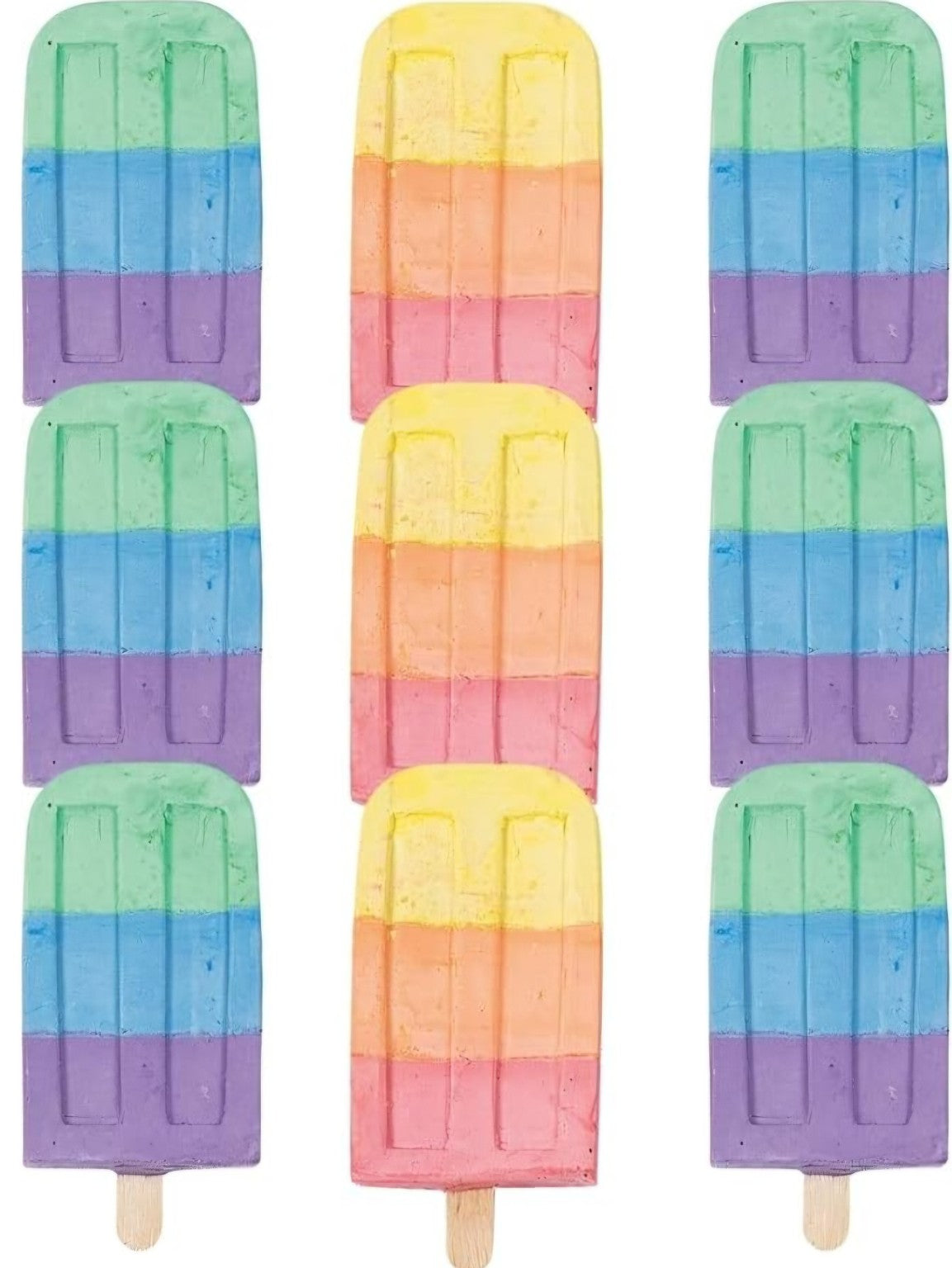 Pastel Popsicle Sidewalk Chalk | Jumbo Outdoor Chalk (1 Piece)