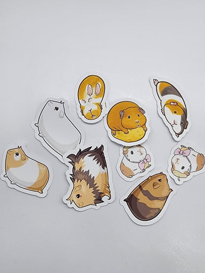 9 Handmade Guinea Pig Stickers