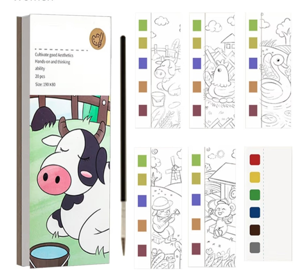 Watercolor Coloring Book for Kids