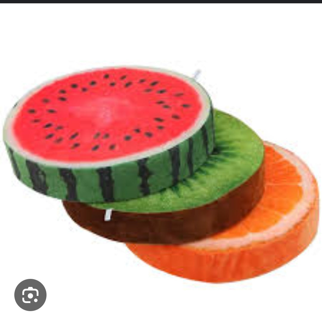 Fruit Slice Plush Cushions