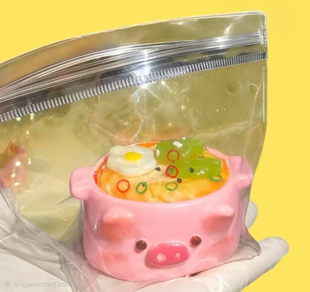 Ramen Piggy Taba Squishy – Slow Rising Sensory Toy