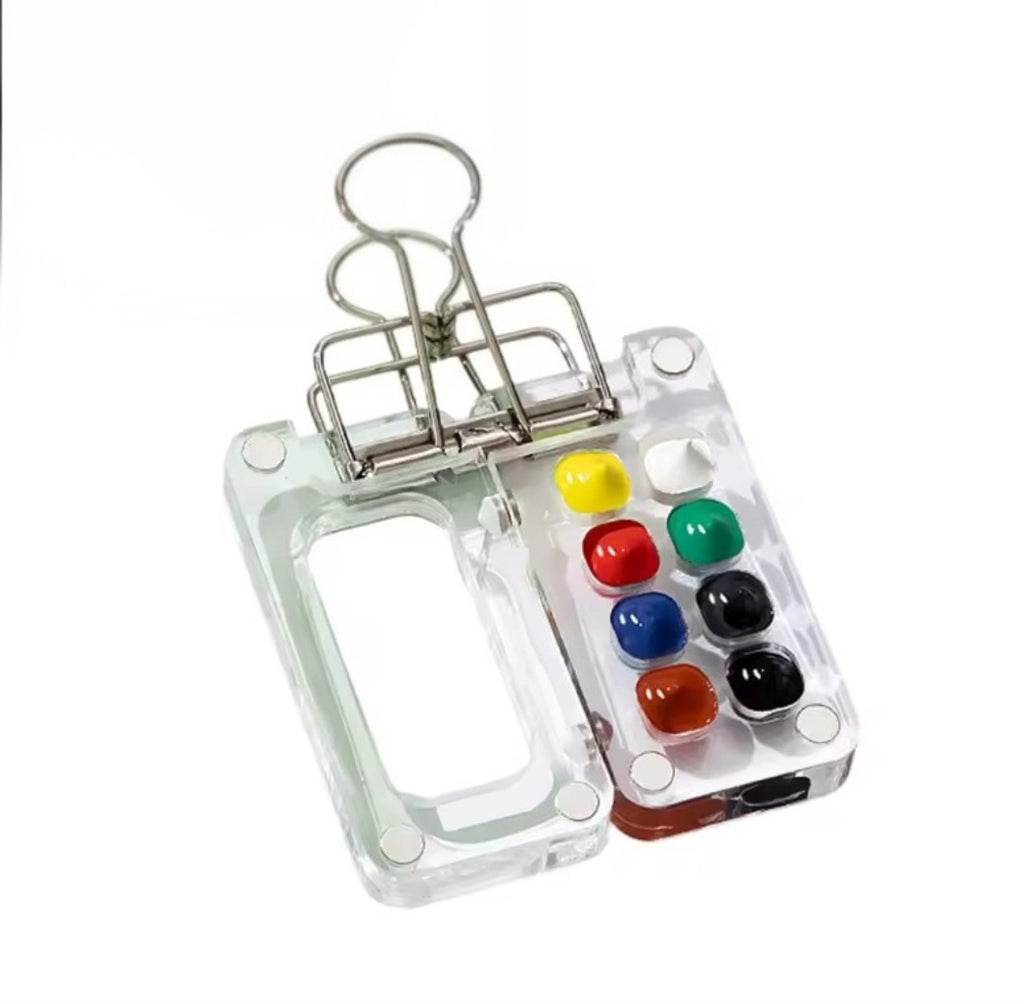 Mini traveling watercolor pallet