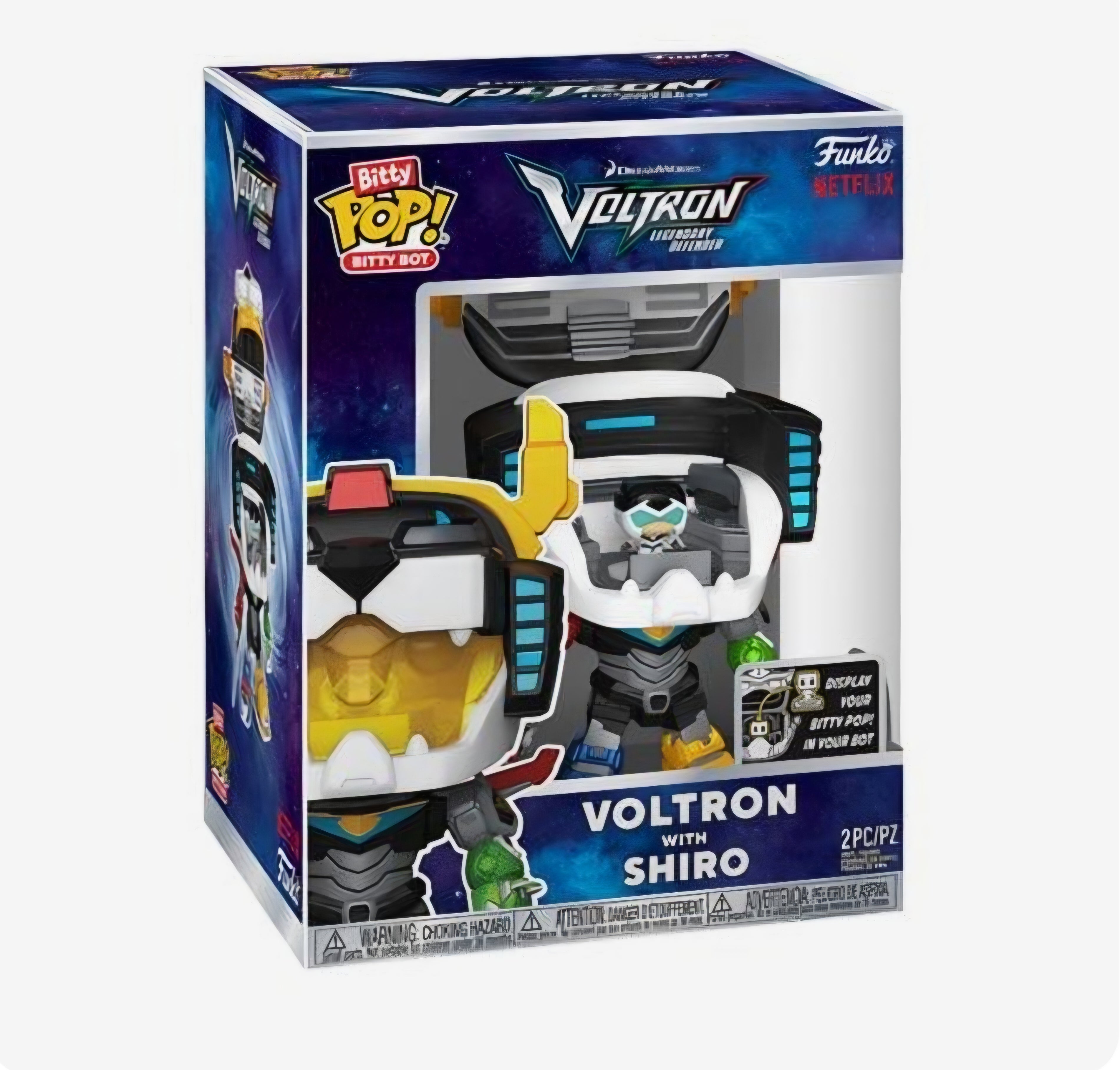 Funko Bitty Pop! Bitty Bot Voltron with Shiro collectible figure set